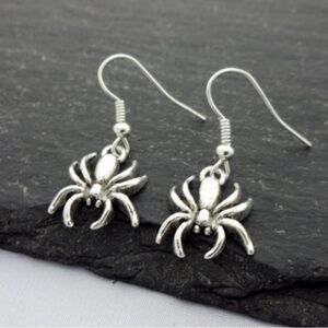 Halloween Spider Charm Dangle Earrings